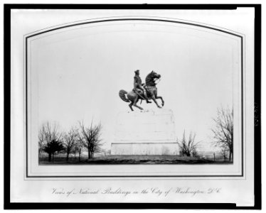 Bronze statue of Washington (near Georgetown) LCCN2006679474