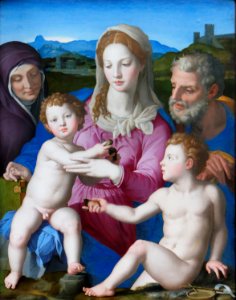 Bronzino - La Sainte Famille avec sainte Anne et le petit saint Jean-Baptiste 02