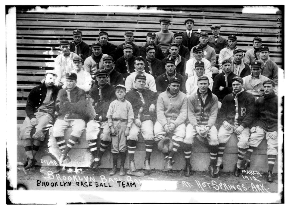 Brooklyn, NL at spring training, Hot Springs, AR (baseball) LCCN2014690210