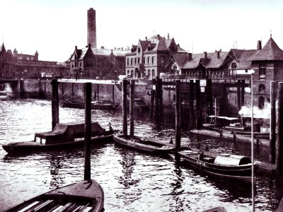 Brooktorhafen Freihafenteil Hamburg um 1900
