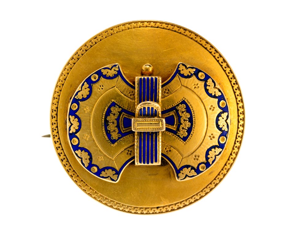 Brosch av guld, 1860- tal - Hallwylska museet - 109973