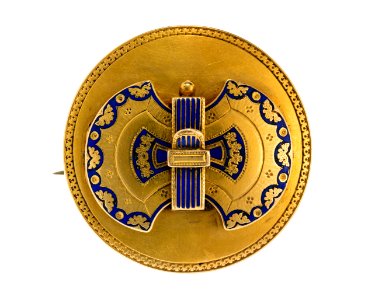 Brosch av guld, 1860- tal - Hallwylska museet - 109973