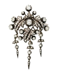 Brosch med brasilianska briljanter, 1860-tal - Hallwylska museet - 109863