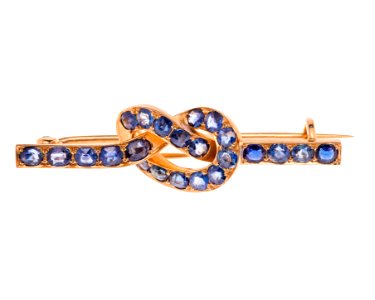 Brosch av guld och safirer, 1900 - Hallwylska museet - 110033