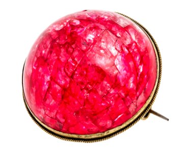 Brosch av rosenkvarts, 1800-tal - Hallwylska museet - 110308