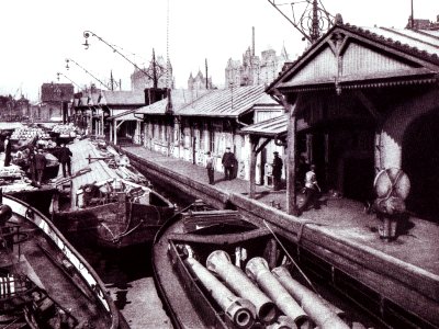Brooktorhafen Zollhafenteil Hamburg um 1900