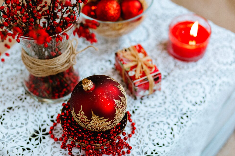 Bubble candles christmas