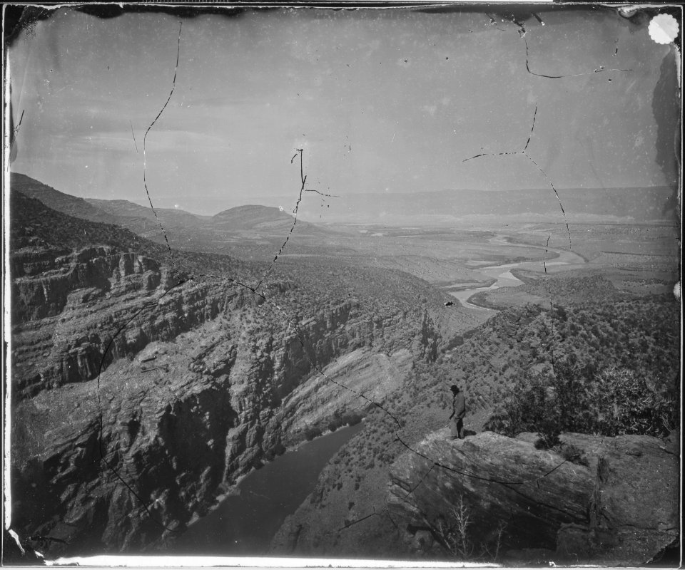 Brown's Park from Entrance to Canyon of Lodore. Southern Wyoming - NARA - 519476