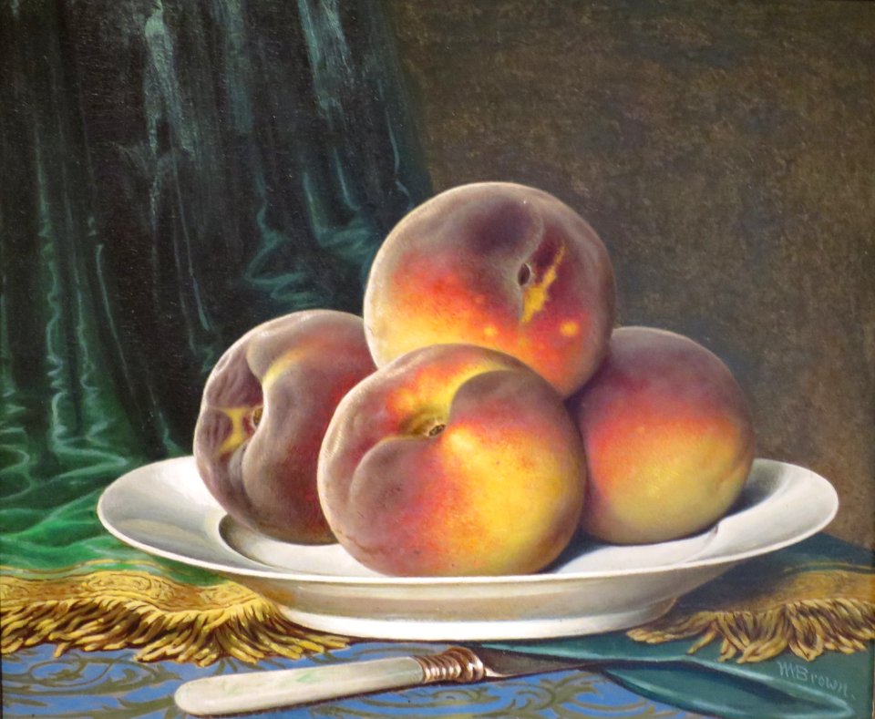 William Mason Brown - 'Peaches on a White Plate', c. 1880, High Museum