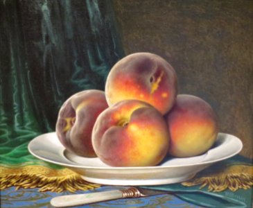 William Mason Brown - 'Peaches on a White Plate', c. 1880, High Museum