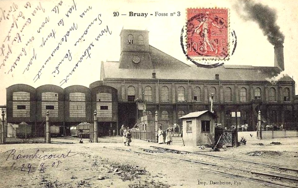 Bruay-la-Buissière - Fosse n° 3 - 3 bis - 3 ter des mines de Bruay (E)