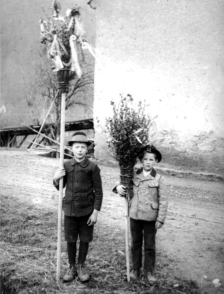 Bruck an der Mur, nach der Palmweihe - 1914