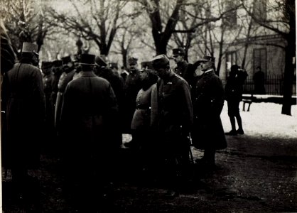 Bruneck, Inspizierung durch Feldmarschall Erzherzog Friedrich am 4.1.1916. (BildID 15580000)