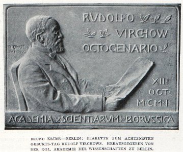 Bruno Kruse - Plakette zum 80. Geburtstag Rudolf Virchows, 1901