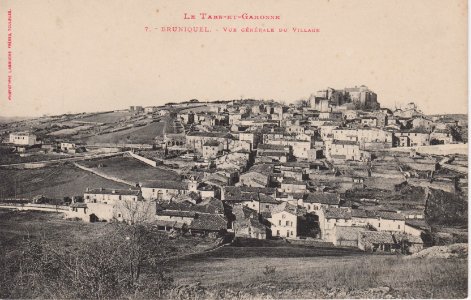Bruniquel - Vue générale (CP Labouche)