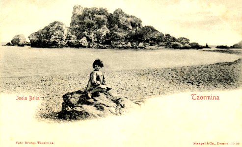 Bruno, Giuseppe (1836-1904) - Isola Bella - Taormina - Stengel e Co, Dresda, n. 13082