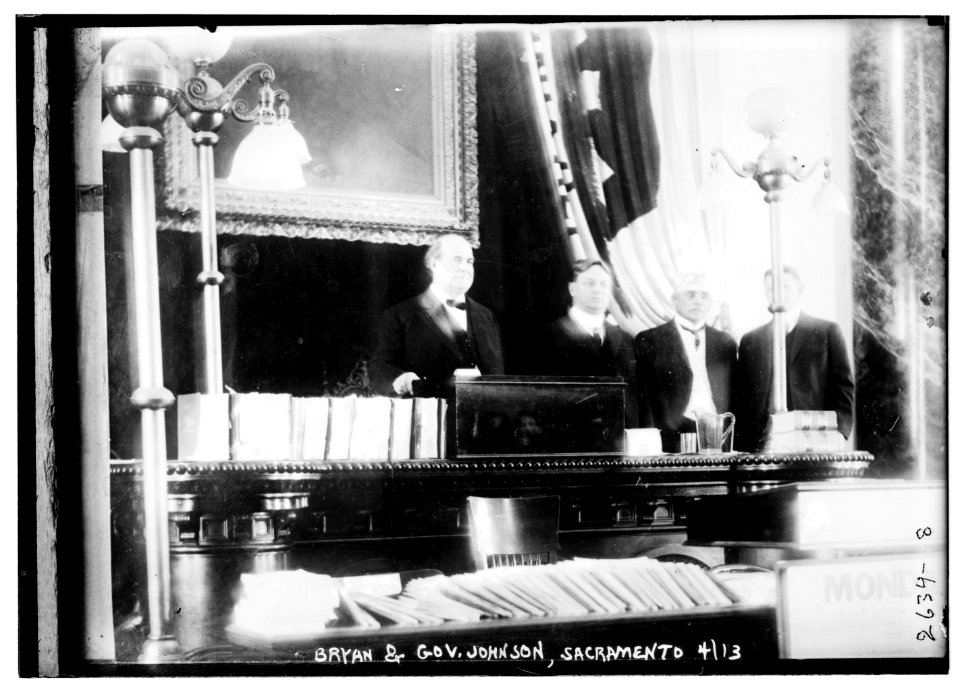 Bryan & Gov. Johnson, Sacramento, Calif. LCCN2014719666