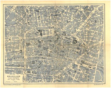 Bruxelles — Plan Pratique des Guides Conty