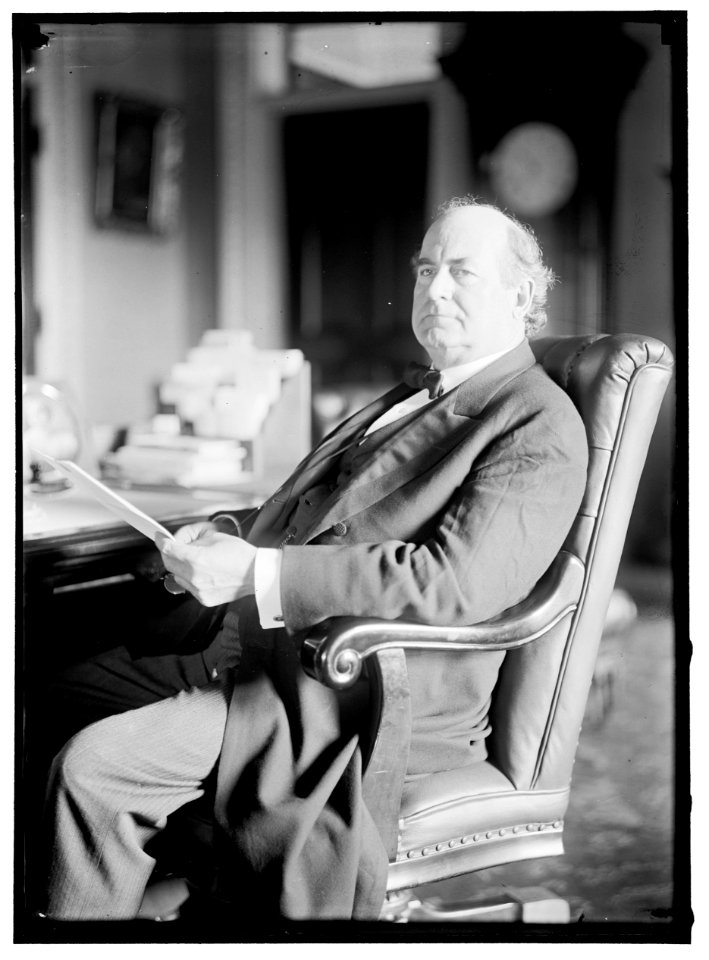 BRYAN, WILLIAM JENNINGS. REP. FROM NEBRASKA, 1891-1895; SECRETARY OF STATE, 1913-1915. AT DESK LCCN2016865543