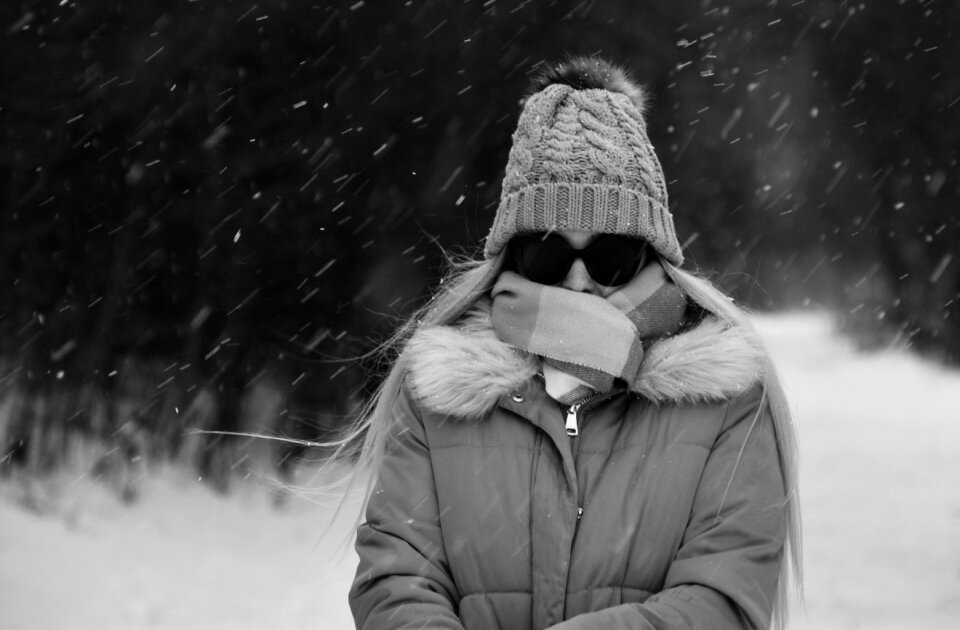 Cold adult man