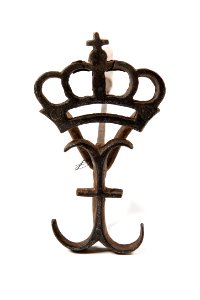 Brännjärn med krona, till häst - Livrustkammaren - 108604