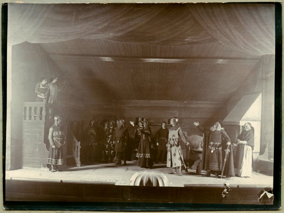 Bröllopet på Ulfåsa, Svenska teatern 1905. Föreställningsbild - SMV - H14 033