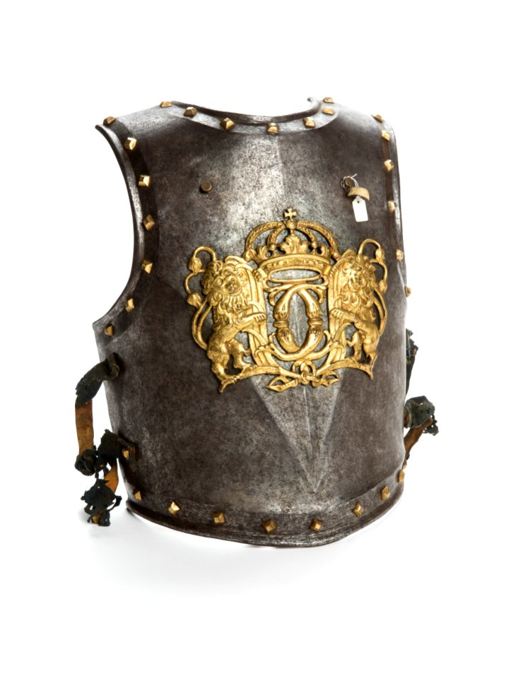 Bröstharnesk med Karl XI monogram, 1600-talets sista hälft - Livrustkammaren - 106444