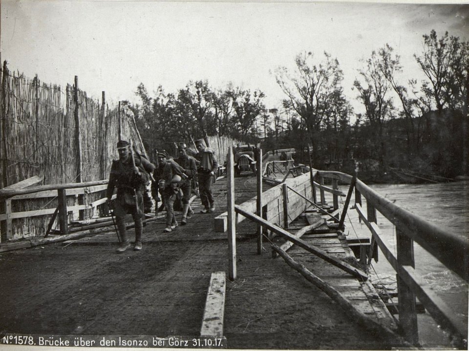 Brücke über den Isonzo bei Görz 31.10.17. (BildID 15607473)