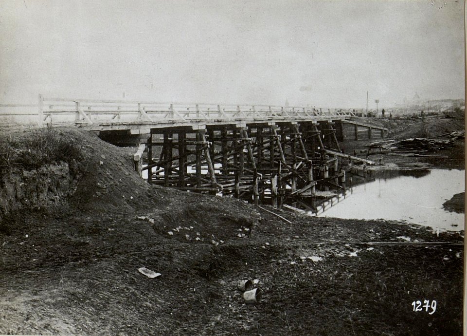 Brückenbau in Galizien im Abschnitt der vierten k.u.k. Armee (BildID 15685851)