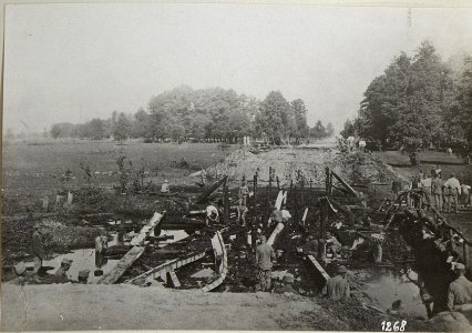 Brückenbau in Galizien im Abschnitt der vierten k.u.k. Armee (BildID 15685774)