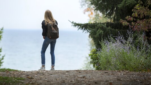 Female travel outdoor