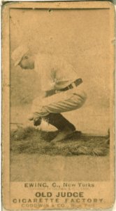 Buck Ewing, New York Giants, baseball card portrait LCCN2007686581