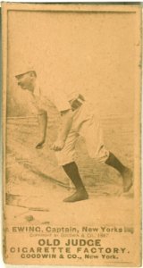 Buck Ewing, New York Giants, baseball card portrait LCCN2007686583