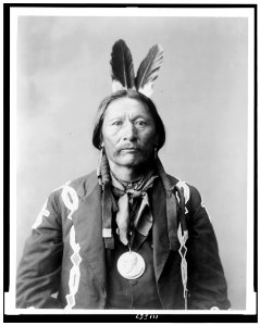 Buckskin Charlie, Ute, half-length portrait, facing front, with medal around neck LCCN94509878