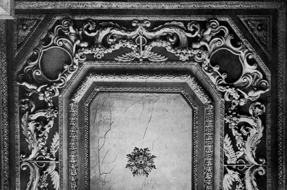Buckow Decke im Schlafzimmer des Schlosses