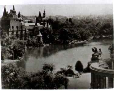 Budapest, Városligeti tó és a Mezőgazdasági Múzeum 1938 (3)