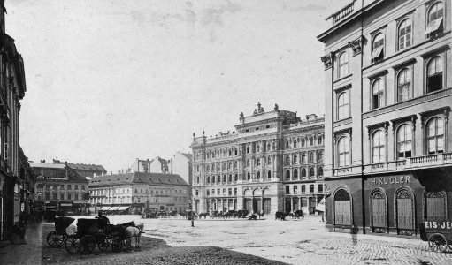 Budapest Gizella tér Kugler cukrászda 1875 és 1877 között képkivágás