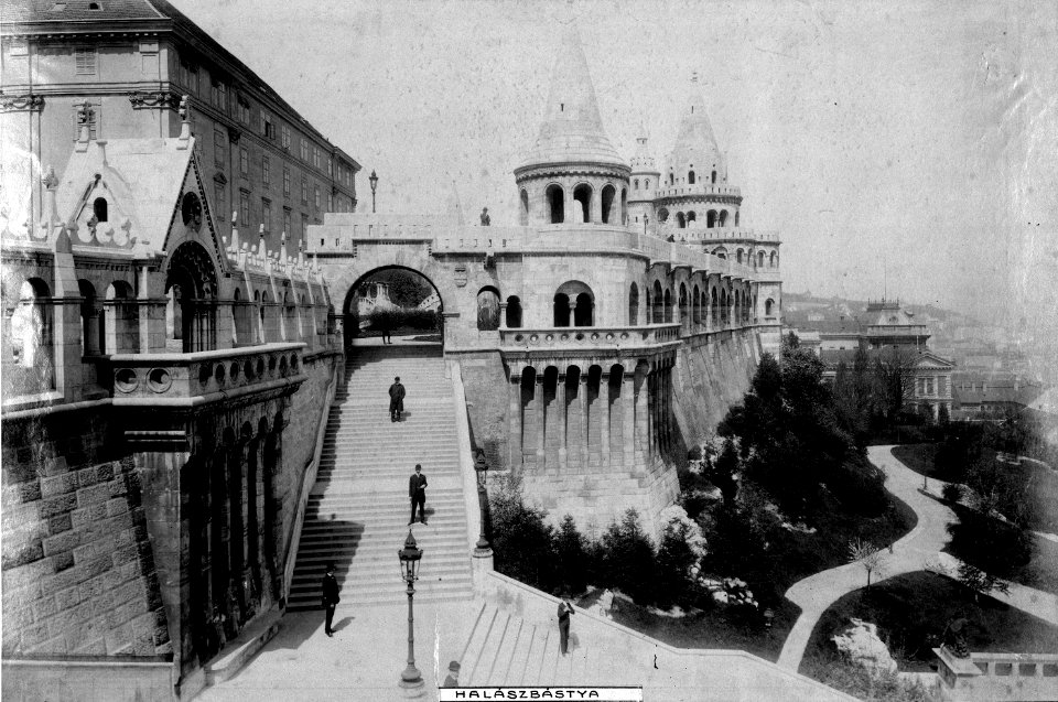 Budapest I., Halászbástya. - fortepan 82649