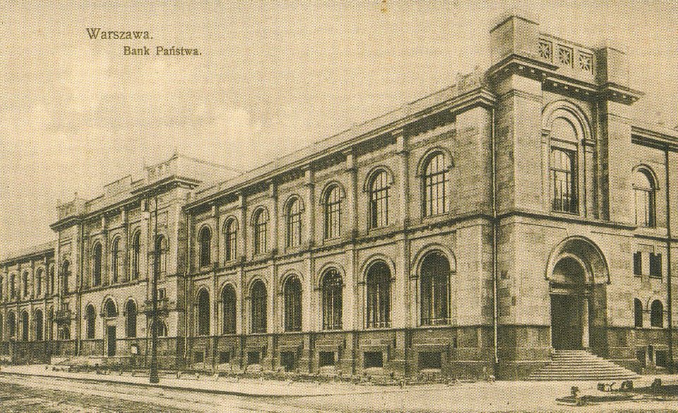 Budynek Banku Państwa w Warszawie ul. Bielańska 1908