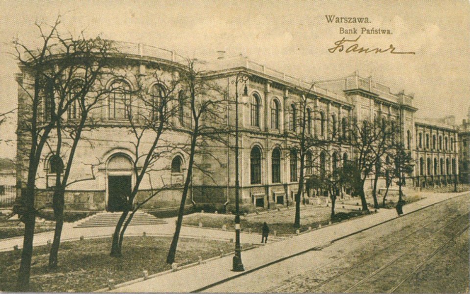 Budynek Banku Państwa ul. Bielańska w Warszawie 1908a