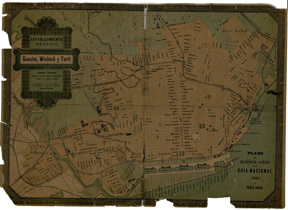 Buenos Aires - Plano de Basch (1895)