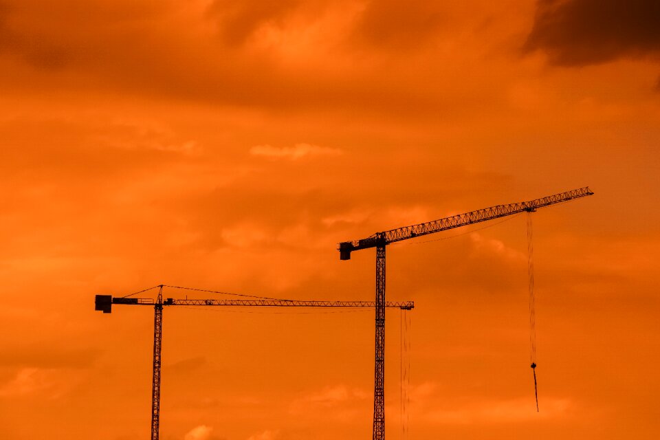 Clouds dusk industry