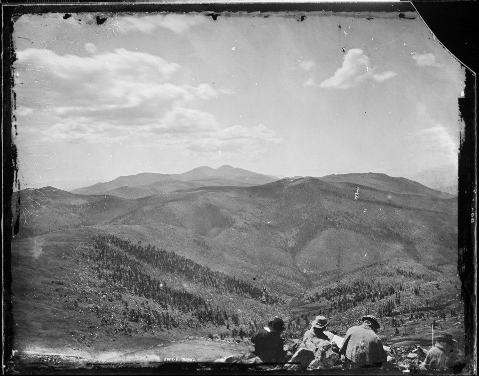 Buffalo Peaks, etc. in Sawatch Range, Rocky Mountains of Colorado near Weston Pass. - NARA - 517684