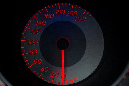 Grey mazda meter