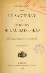 Buies - Le Saguenay et le bassin du Lac St-Jean, 1896 (page 3 crop)