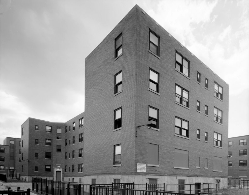 Building B in the Laurel Homes Historic District