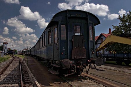 The historical train slovakia retro