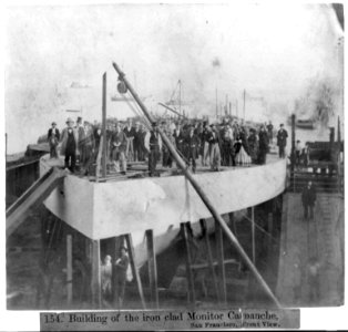 Building of the iron clad Monitor CAMANCHE, San Francisco, Front View LCCN2002723471