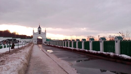 Orthodoxy monastery winter