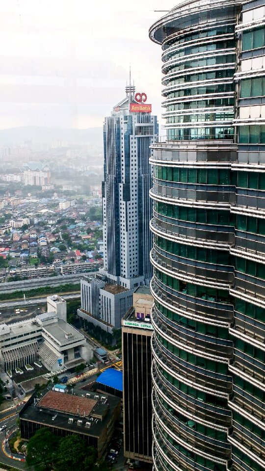 Skyscraper architecture atmosphere